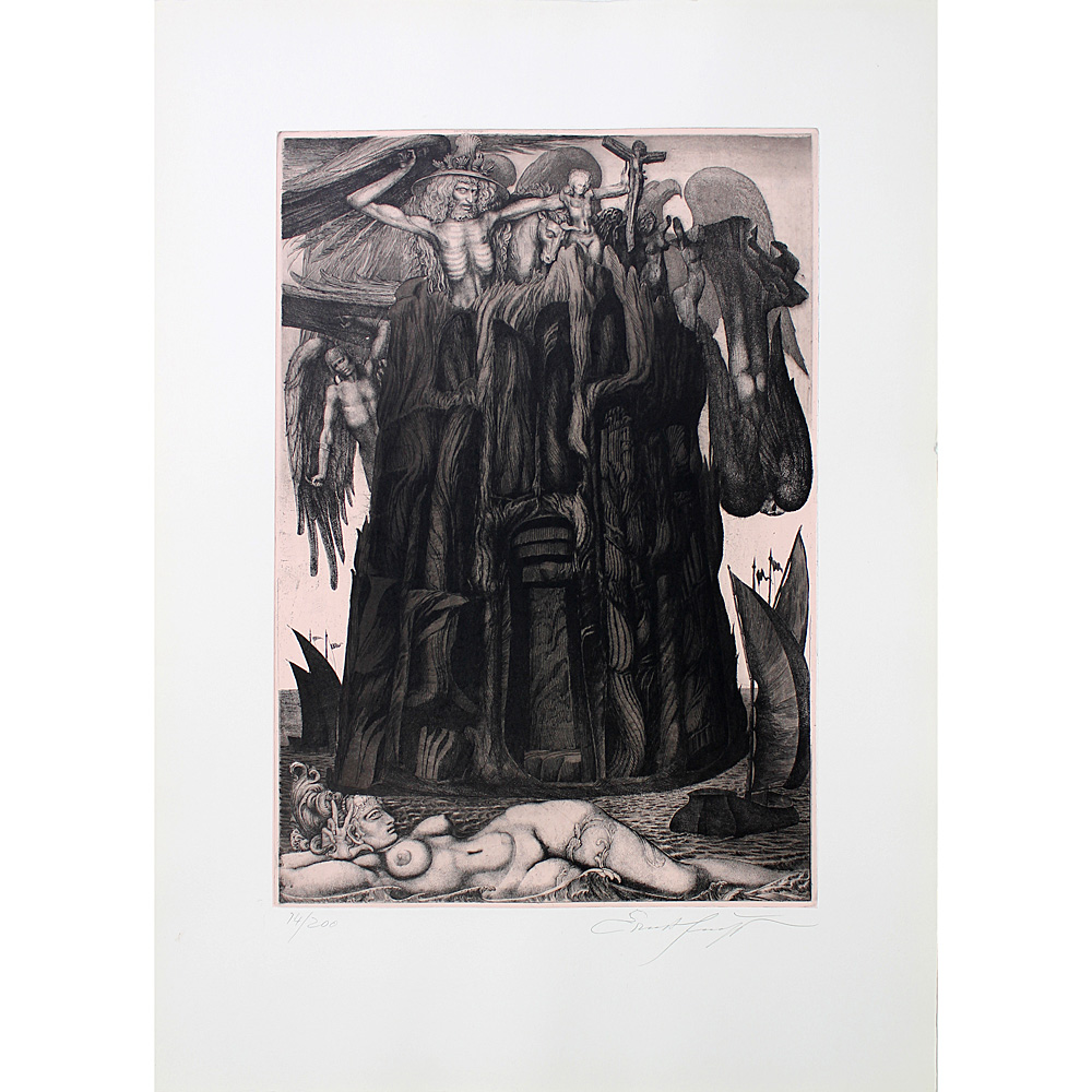 Ernst Fuchs – Das Gefängnis des Ikarus