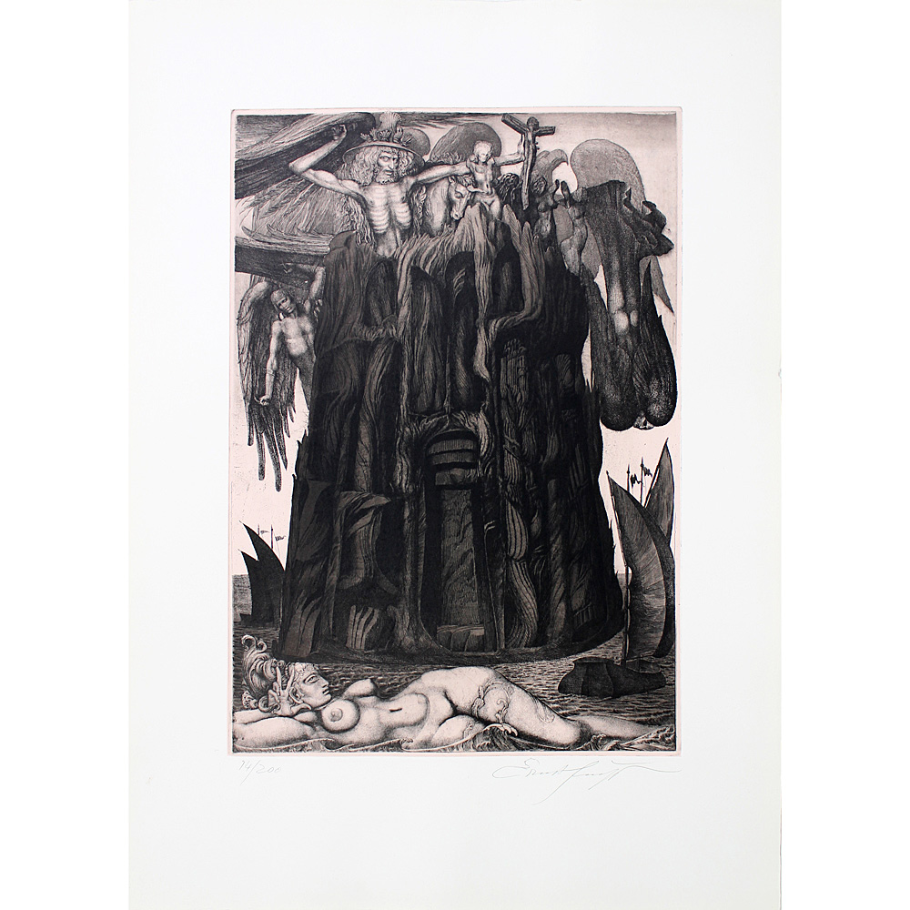 Ernst Fuchs – Das Gefängnis des Ikarus