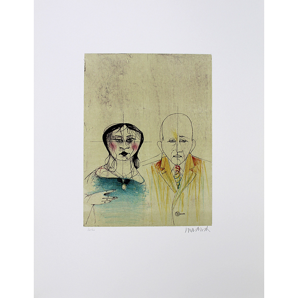 Paul Wunderlich – Married Couple Angiolieri