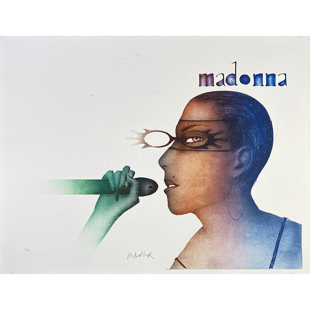 Paul Wunderlich – Madonna with microphone