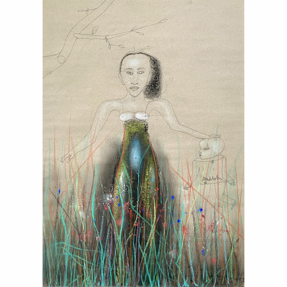 Paul Wunderlich – Girl on the meadow