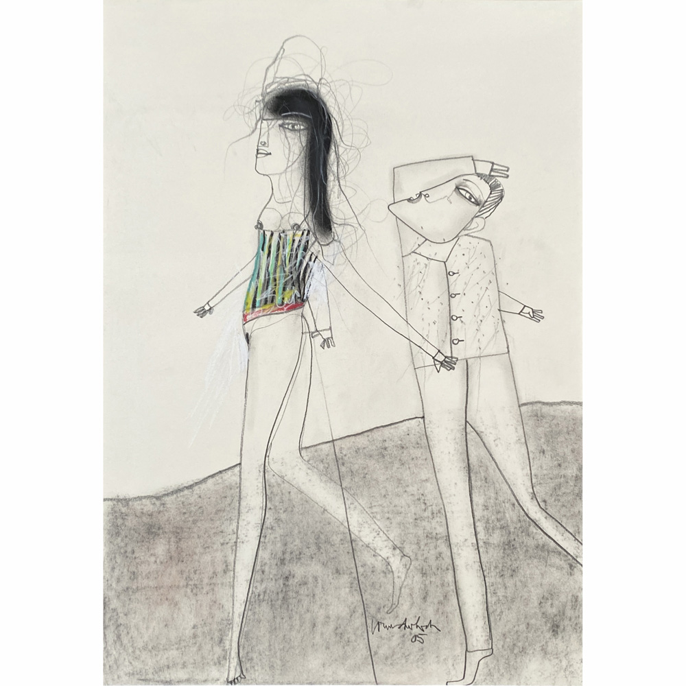 Paul Wunderlich – Couple, walking